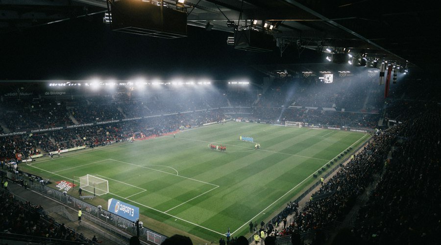 Football match between two teams