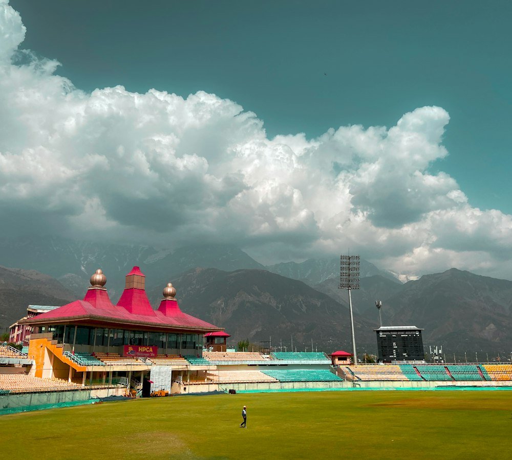 Dharamshala cricket stadium for a league match