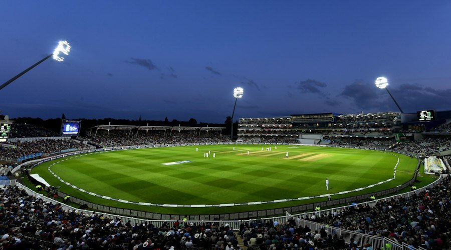 Cricket stadium crowd during a match