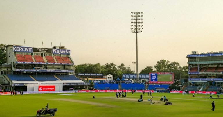 Arun Jaitley Stadium cricket field and stands, an IPL venue